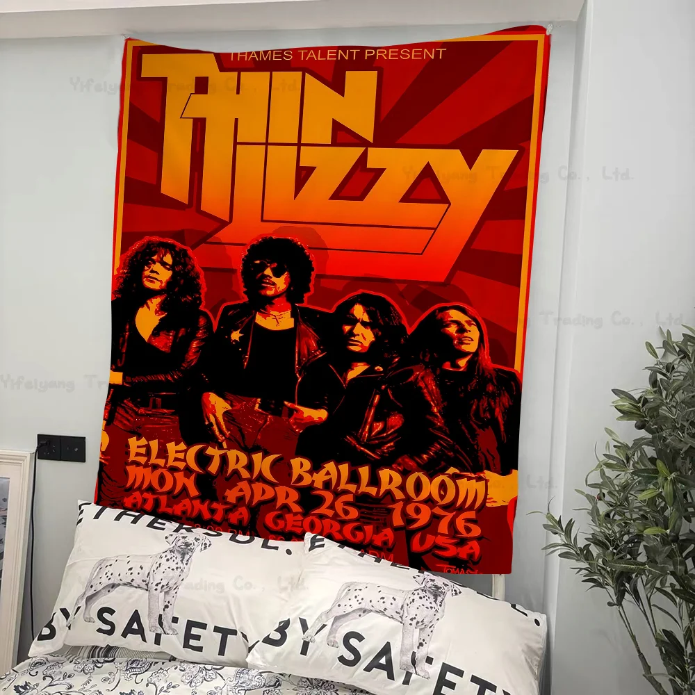

Classic Rapper Thin Lizzy Band Chart Tapestry For Living Room Home Dorm Decor Art Home Decor