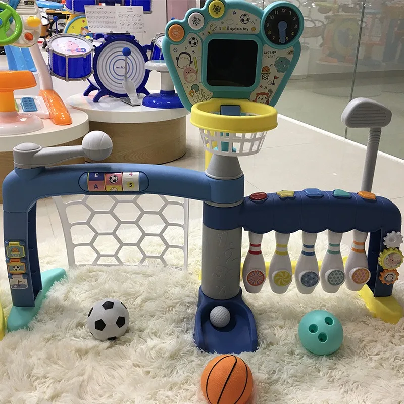 Children's Football Gate Basketball Bowling Rack Games Sports Toys Sports Baby Exercise