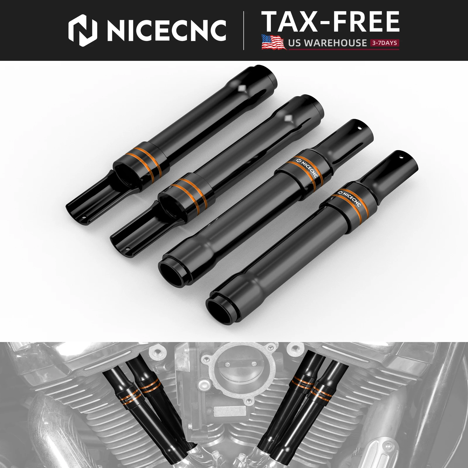 ل هارلي ستريت جلايد FLHX 2017-2024 غطاء دفع رود كينغ كلاسيك FLHRC 2017-2020 إليكترا جلايد فات بوي FLFBS 114 2018-2024 #1