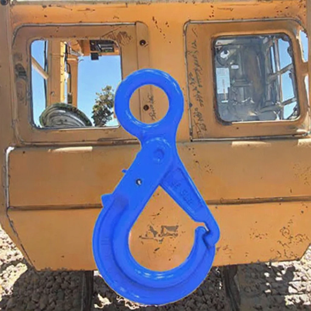 Grab Hook for Heavy Industry Eye Slip Design Grade 100 Alloy Steel Self-Locking Lifting Hook Safety