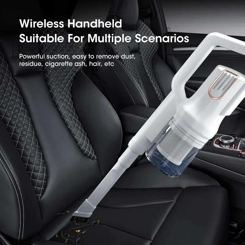5Kpa Wireless Handheld Vacuum Cleaner for Household Use High Suction Multifunctional Low-noise Cleaner for Home and Car