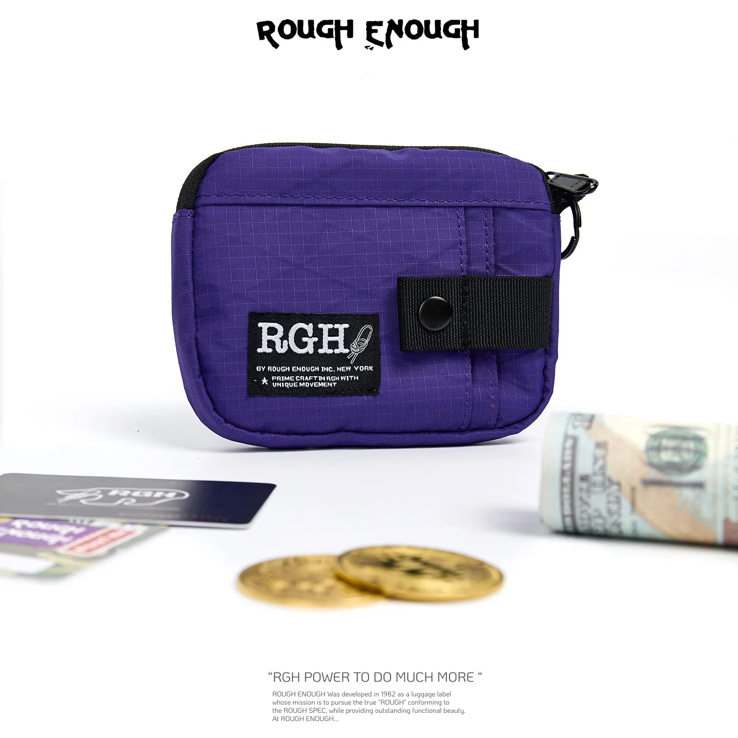 RGH RFID Blocking Card Holder Neck Pouch, Coin Purse Driving License Storage Bag, Outdoor Portable Key Bag for Men Women