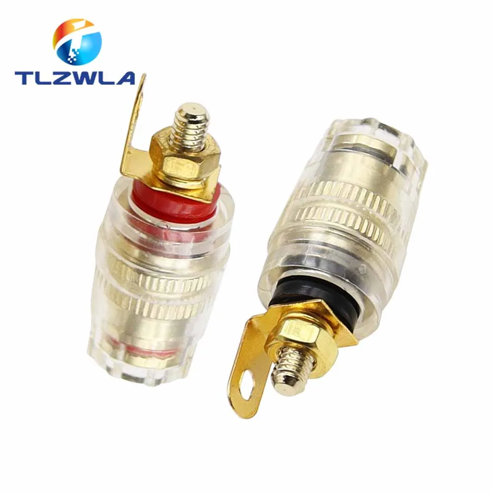 2PCS Banana Connector 4MM Amplifier The Speaker Terminal Banana Plug Socket Connector