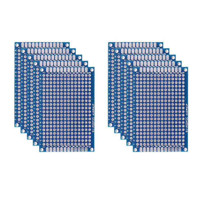 5/10PCS PCB Board Prototype Board Blauw 2x8/3x7/4x6/5x7/7x9cm Dubbelzijdig Printplaten Voor DIY Solderen Project