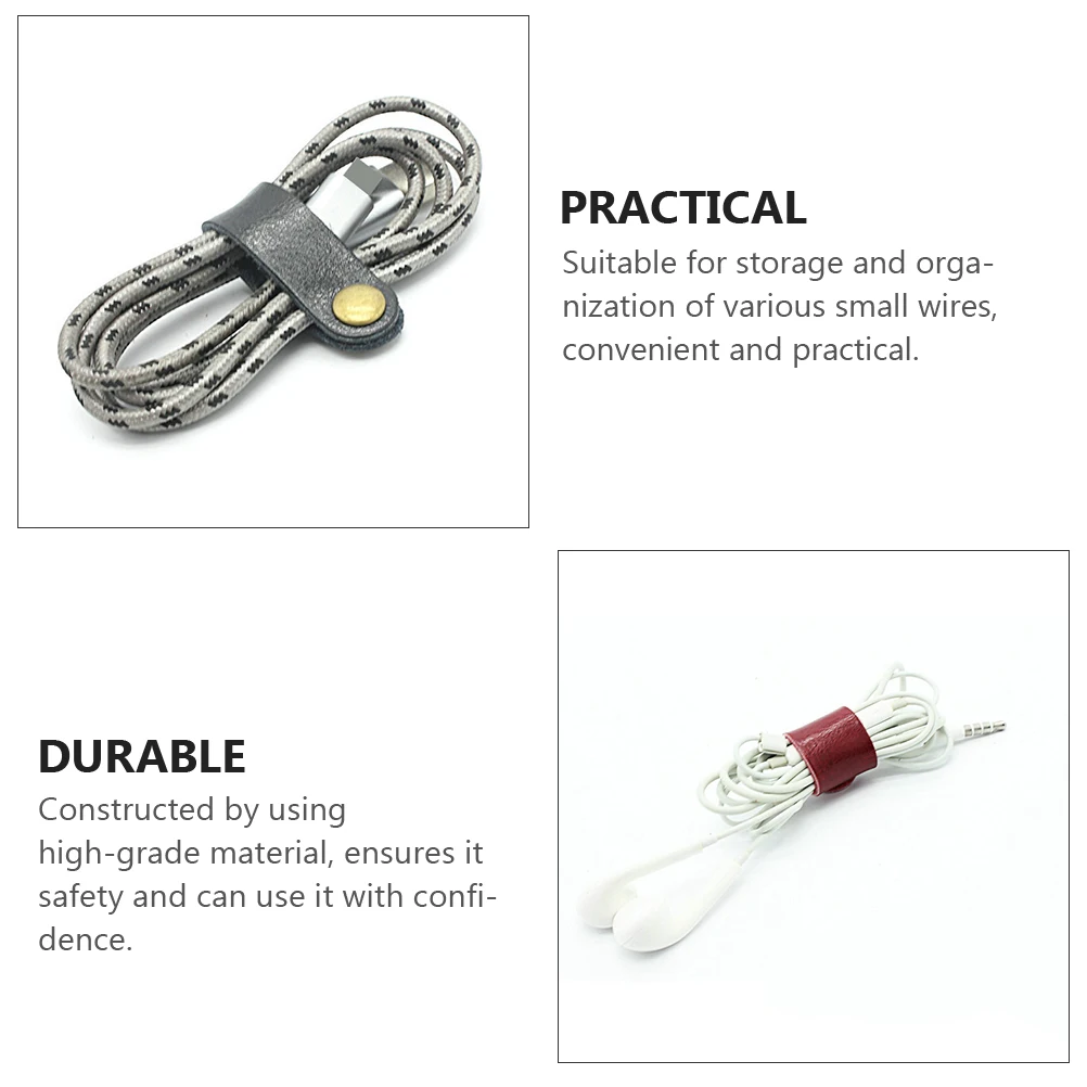 

15pcs Cable Organizer Portable Data Wire Winder For Earphone Usb Cord Storage Snap Button Anti-Winding Wrap