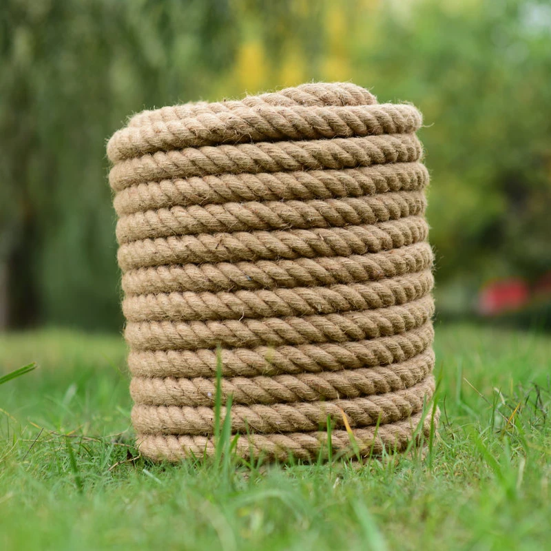 10M Natural Jute Rope - Heavy Thickness, Ideal for Gardening, Wrapping, Home Decor, Outdoor Staircase & Fence Craft