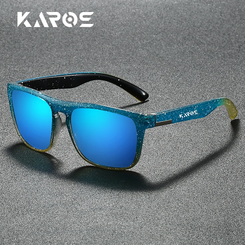 

KAROS Super Fashion Square Polarized Sunglasses Men Women UV400 Protection Eyewear Outdoor Riding Fishing Retro Designer Glasses