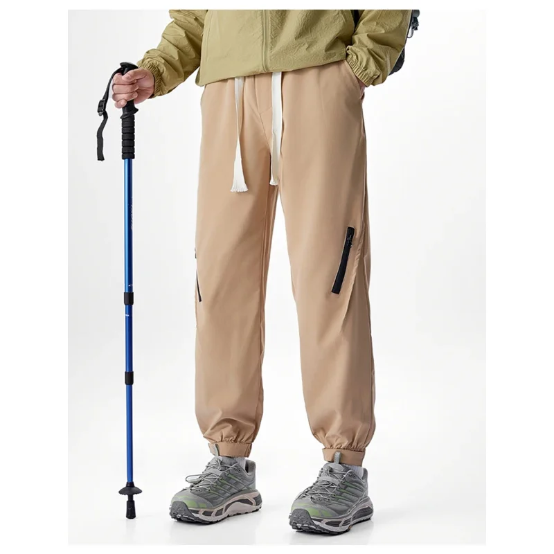 

Outdoor Climbing Sports Casual Pants Men's Stylish Korean Version Nine Points Pure Color Outdoor Wind Spring Autumn Leisure T...