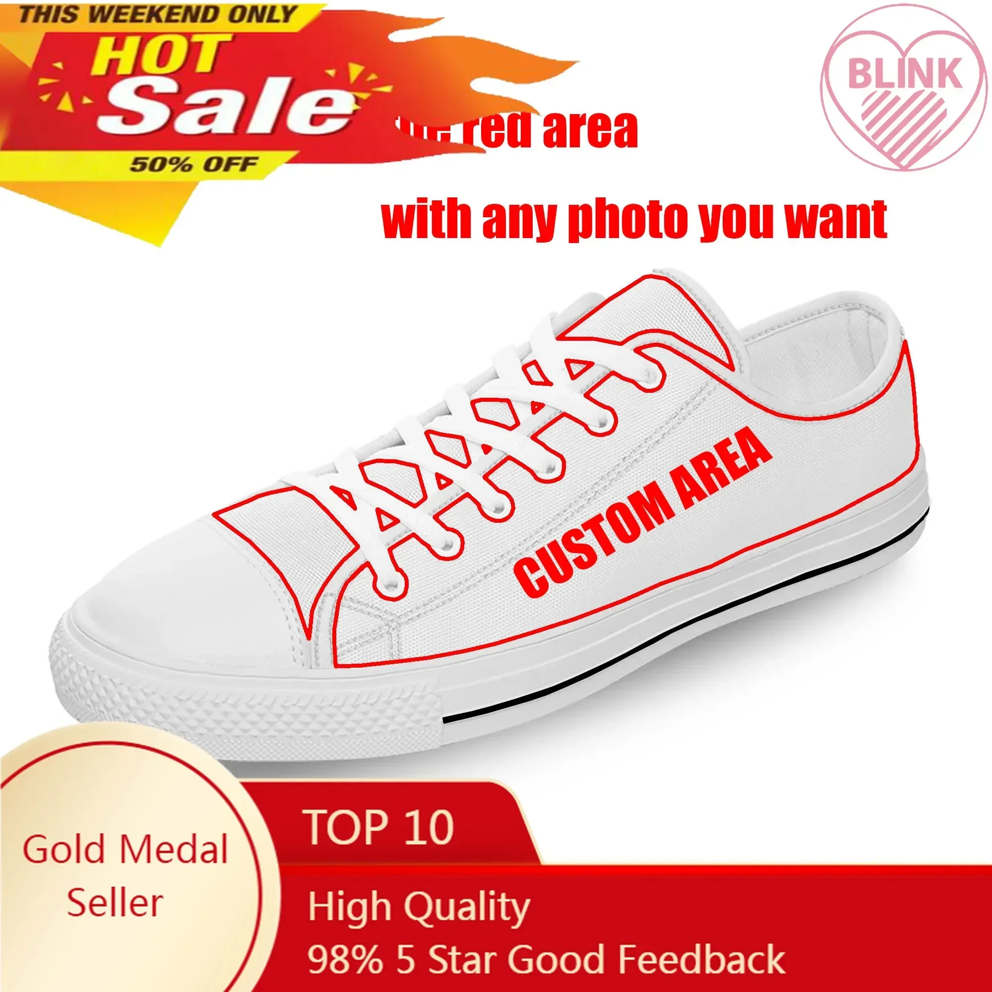 

Custom Low Top High Top Sneakers Mens Womens Teenager High Quality Canvas Sneaker 3D Print Casual Couple Shoes Personalized Shoe