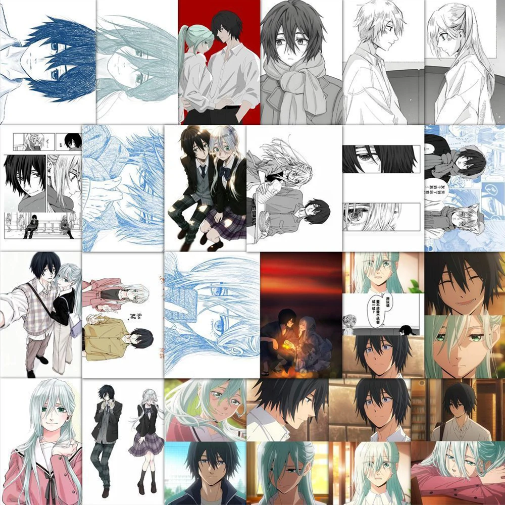 

10/30/59pcs Subaru Hoshina Saku Natsusawa Stickers The Fragrant Flower Blooms With Dignity Sticker Laptop Phone Characters Decal