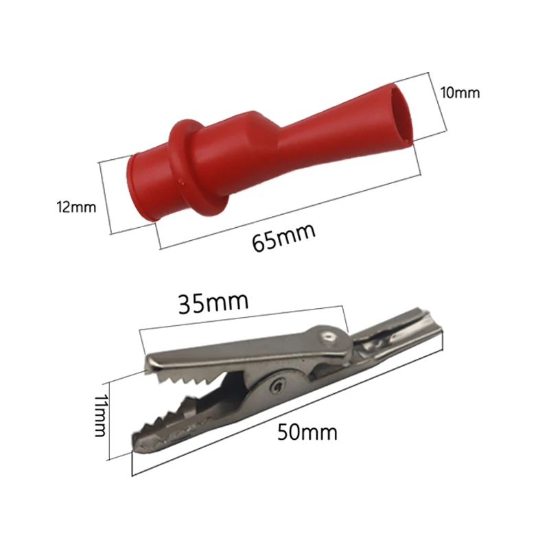 【2PCS】 10A 1000V Alligator Crocodile Test Clip Clamp For Multimeter Tester Probe Crocodile Clip
