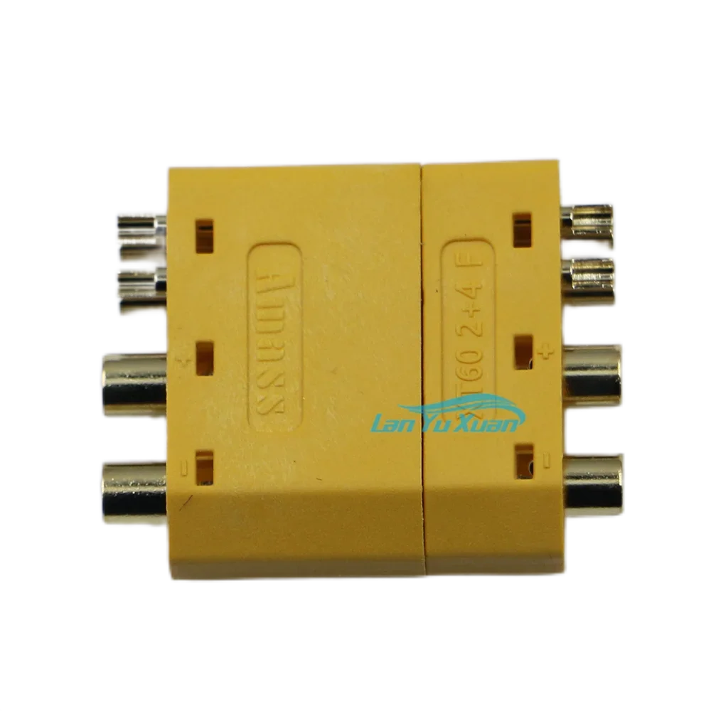 AMASS XT60 2+4 Plug Connector with Signal Pin and Sheathed Welding Wire for RC Model Parts