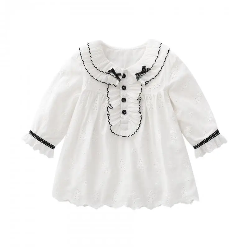 2024 Baby Girl Dress Spring  Autumn Infant Baptismal Dresses Children Birthday Party Fashion Clothing Kids Girls Casual Vestidos