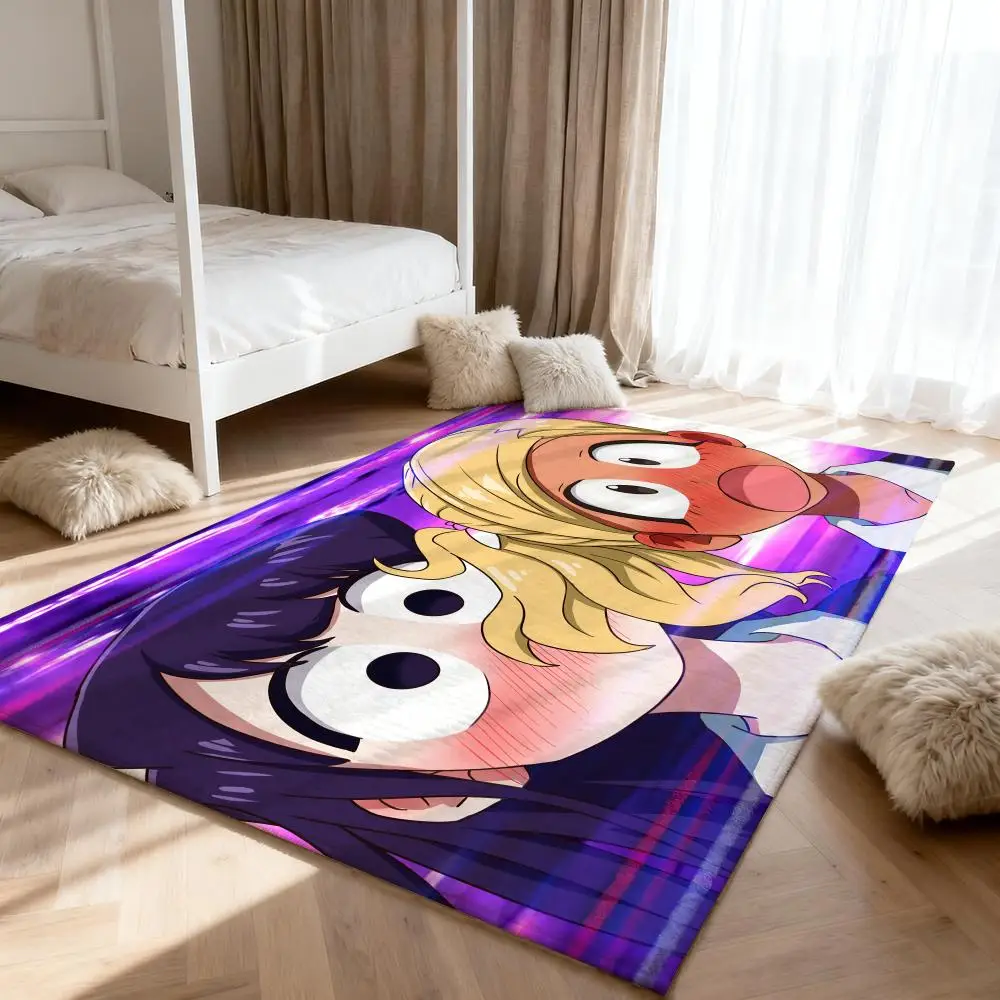 

K-Komi Cant Communicate Floor Mat Soft Thickened Absorbent Non-Slip Bedroom Living Room Door Mat Home Decor Flannel Rugs