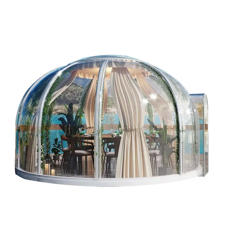 Dining: Starry Sky Room, internet-famous wedding check-in house, restaurant, homestay, round transparent room, camping café
