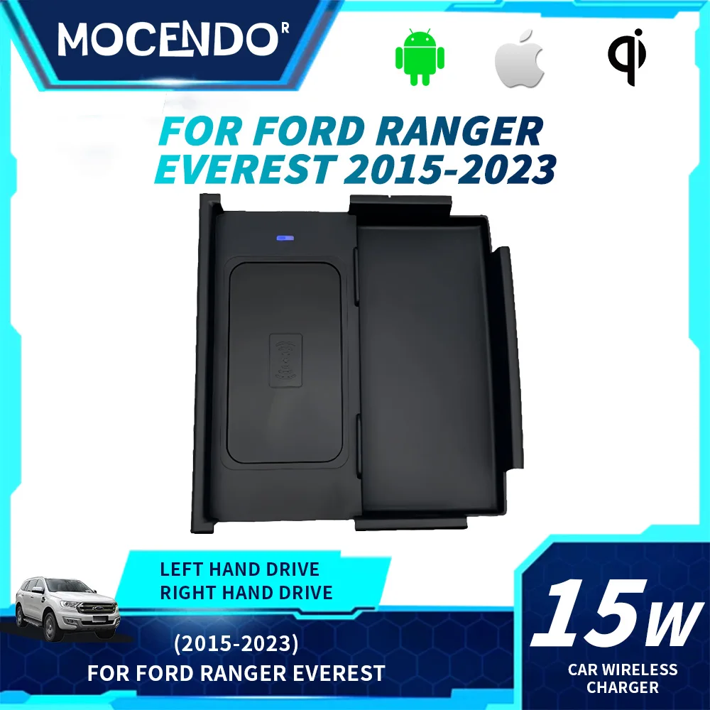 

Беспроводное зарядное устройство для Ford Everest 2015-2023: быстрая зарядка, чехол-аксессуар для телефона, совместимый с автомобилями