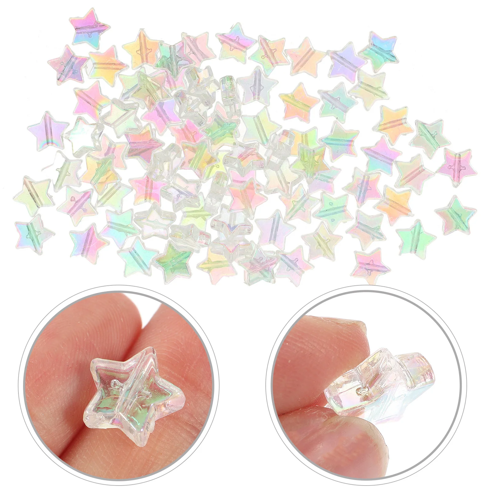300pcs Five-Pointed Craft For Crafting Jewelry Making Diy Bracelet Tiny Beads For Jewelry Making Crafts Bulk Loose Beads