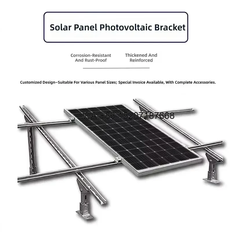 Wmwmnu for Sairifo Solar Panel Photovoltaic Mounting System Model 40x40x2.0 Hot-Dip Galvanized C-Section Steel Wind-Resistant