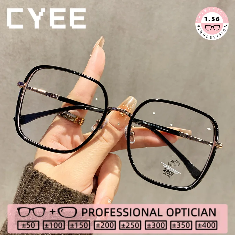 

CYEE Vintage TR90 Reading Eyegiasses Customization Myopia Prescription Optical Glasses Blue Light Blocking High Quality Eyewear