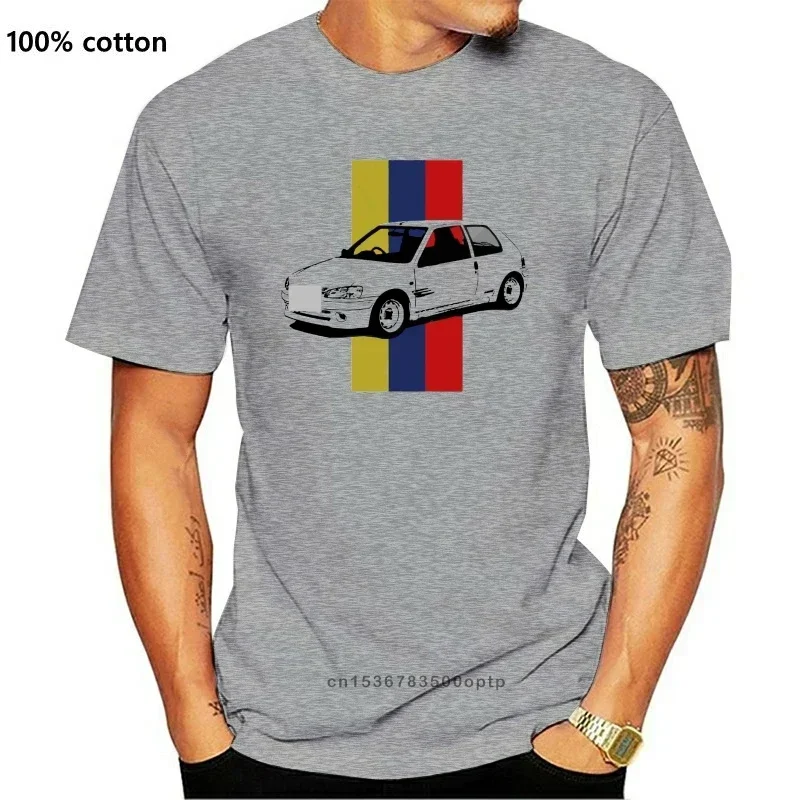 Fashion New Top Tees T shirts  106 Rallye Stripe Mens White Tshirt - Personalised plate available T shirt