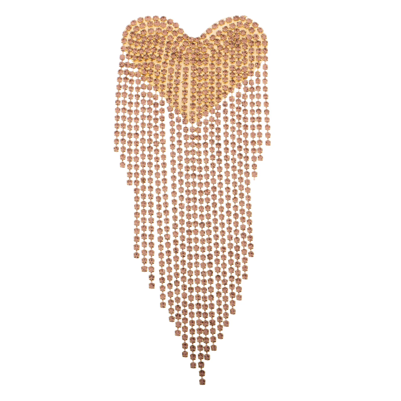 

Clothing Accessories Applique Patches Embroidered Hearts Beaded Shoulder Epaulettes Rhinestones Appliques Bling Iron Sequin