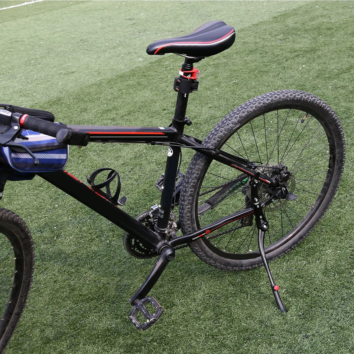 

General Aluminum Alloy Adjustable Mountain Cycling Sturdy Kickstand Kick Stand Mount for (Black)