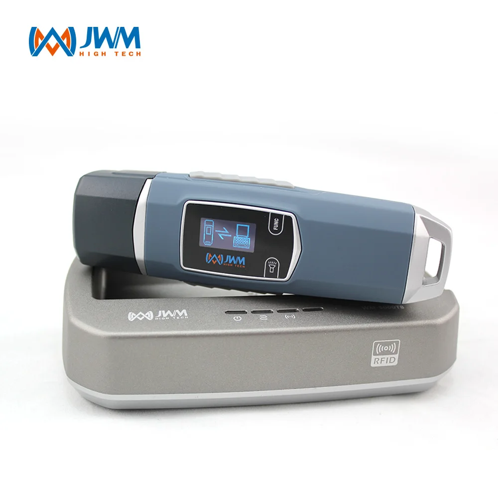 JWM IP67 الشركة المصنعة بالجملة قارئ دورية الأمن Rfid جولة الحرس نظام إدارة الوقت الحقيقي مع شاشة OLED تسليط الضوء على