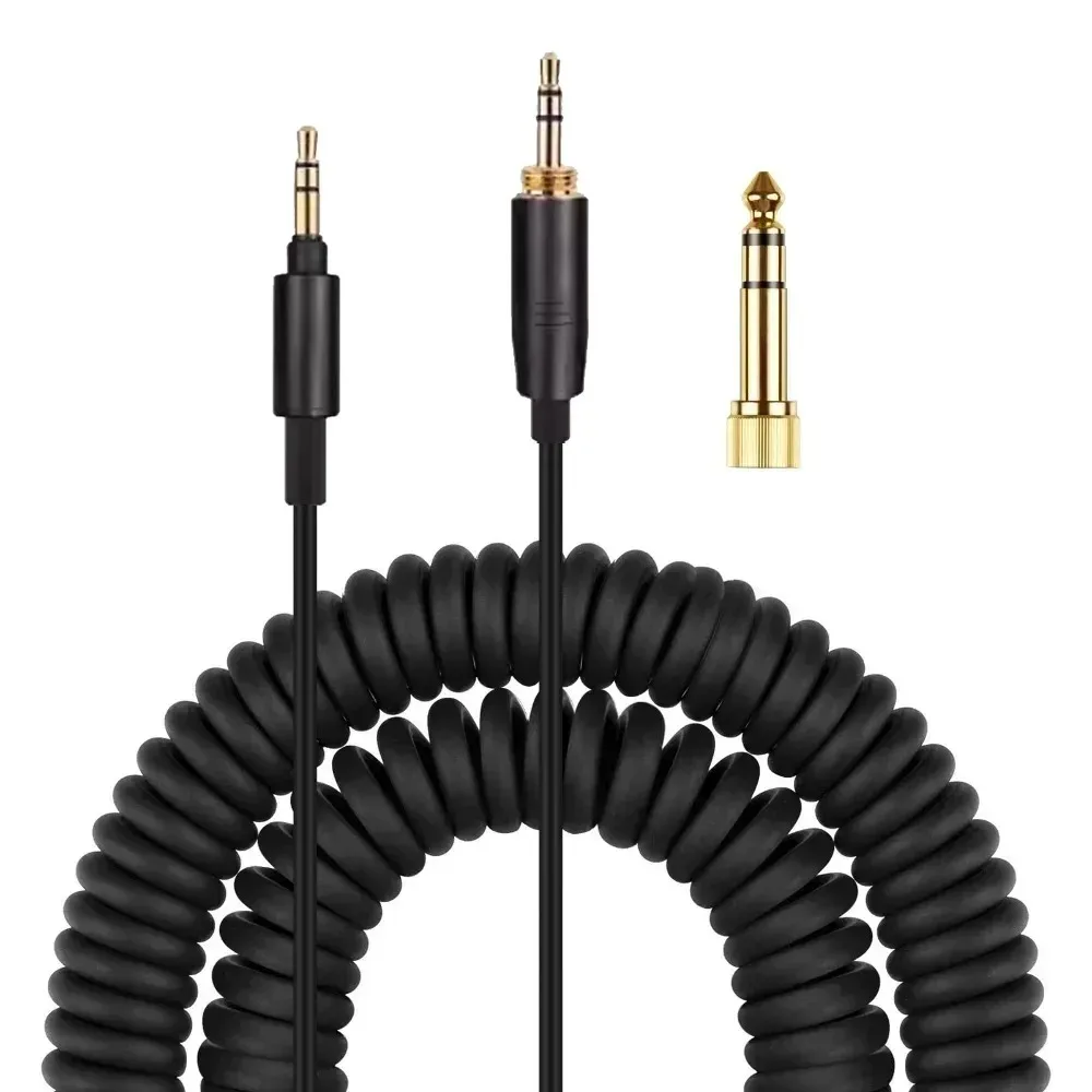 Rallonge de câble enroulée à ressort de remplacement, 6.35mm, pour écouteurs de moniteur de Studio Sony MDR-MV1 Rallonge de câble enroulée à ressort de remplacement, 6.35mm, pour écouteurs de moniteur de Studio Sony MDR-MV1