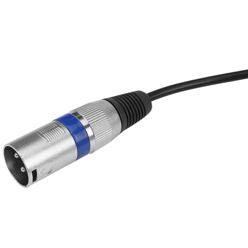 ZIZI 3Pcs  3.5Mm Stereo Jack Plug To 3 Pin XLR Male Cable Microphone Audio Record