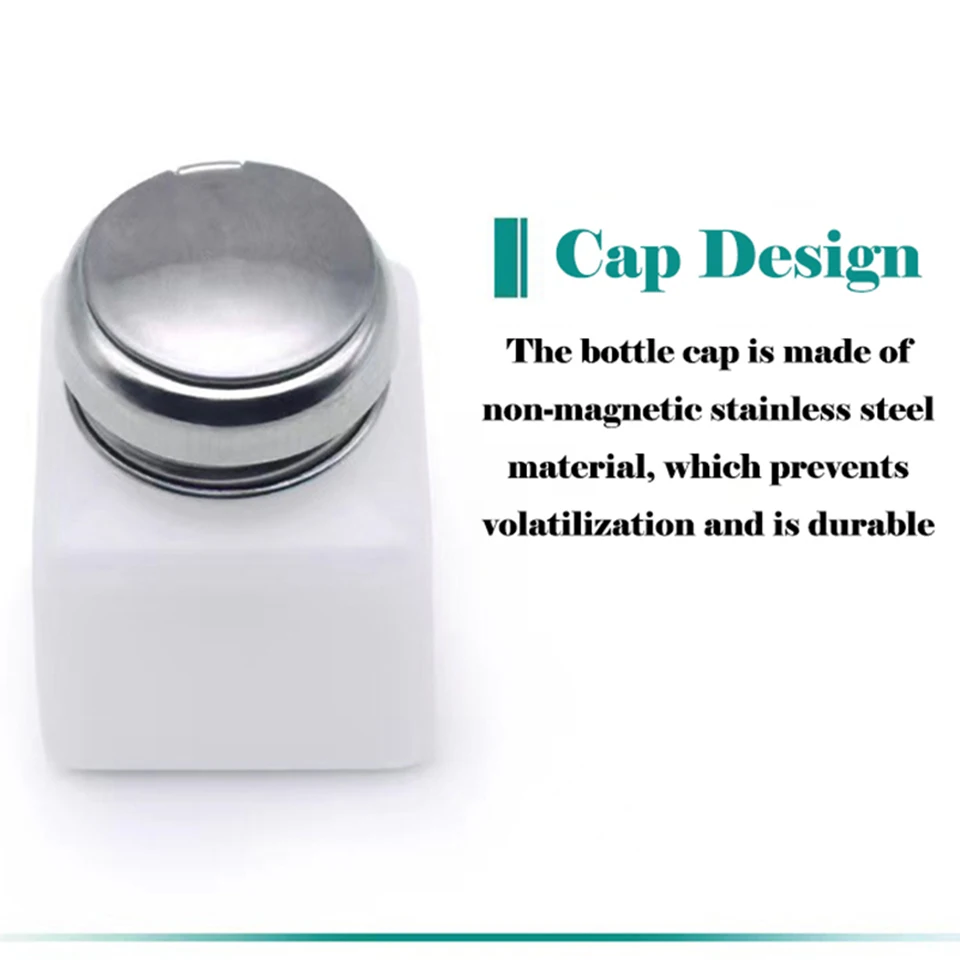 200ML  Alcohol Bottle With Stainless Steel Bottle Cap for Mobile Phone Repair Clean Tools Anti Static Liquid Plastic Container