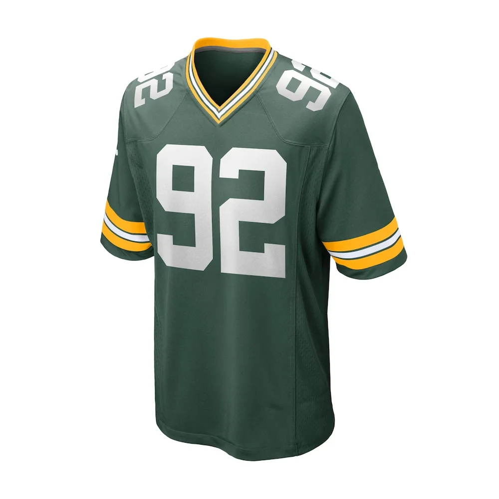 24-25 Summer Adult Green Bay American Football Jersey Rugby Jersey Sportswear Training Jersey T-shirt 92# 15# 11# Cool