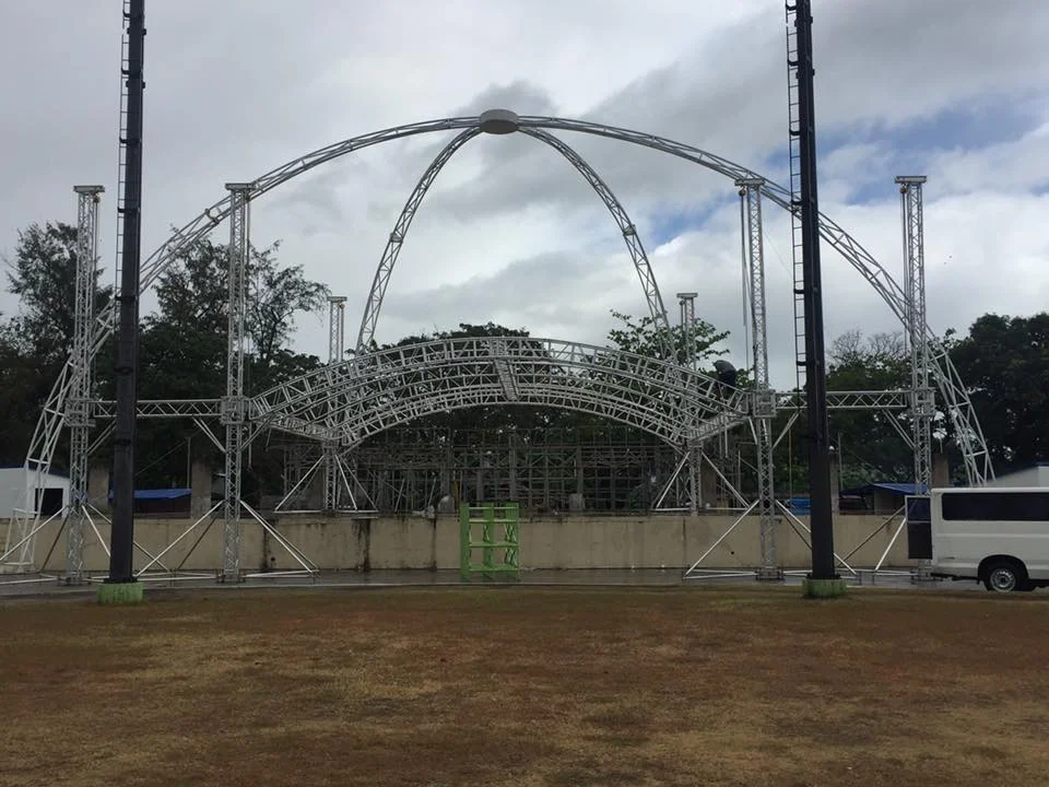 Aluminum Movable Trusses Elections, , Hanging Lights/compatible Performing /advertising Stage Truss Roof
