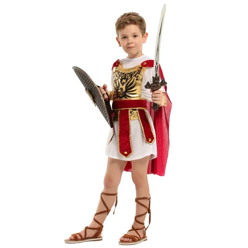 Medi Knight تأثيري زي للأطفال, المصارع, بطل, صبي, فتاة, هالوين, بوريم, كرنفال