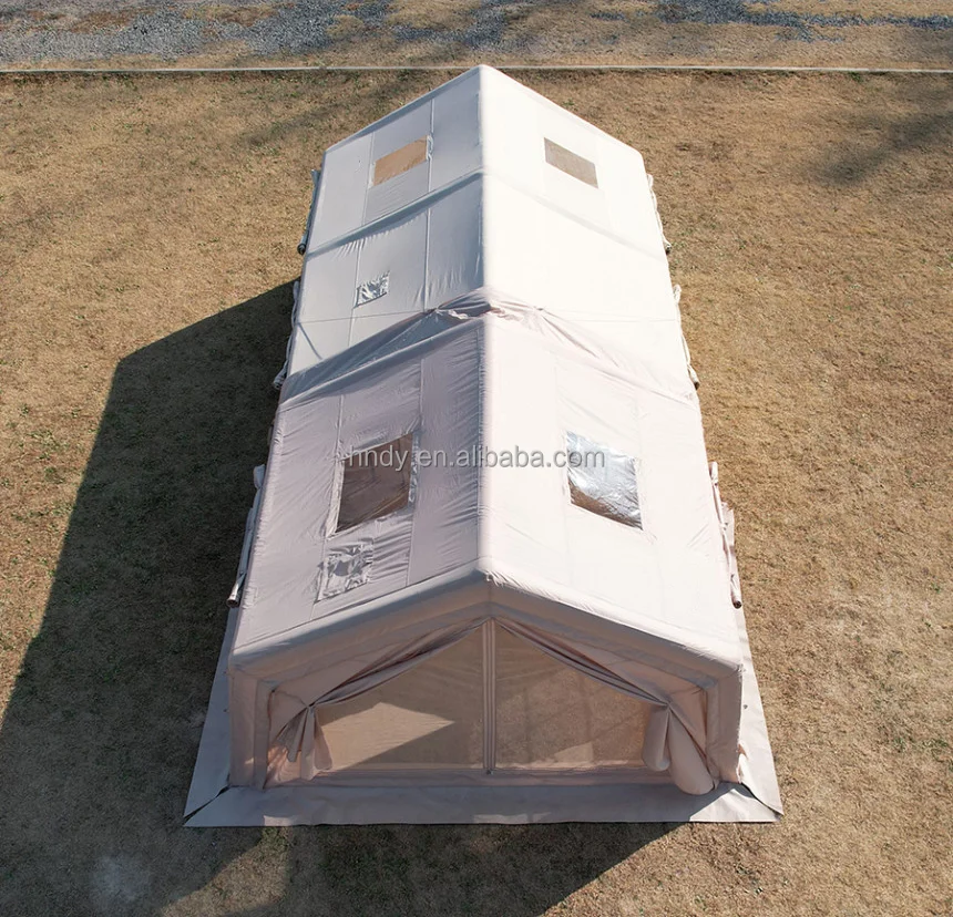 Large Camping Inflatable Glamping Integrated Air Column Tent, Easy to Build, Stable and Safe