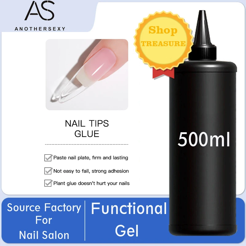 500ml高品質ネイルアートソークオフUV/LEDノーワイプトップコートジェルポリッシュベースコート、粘着層なし強化トップコート