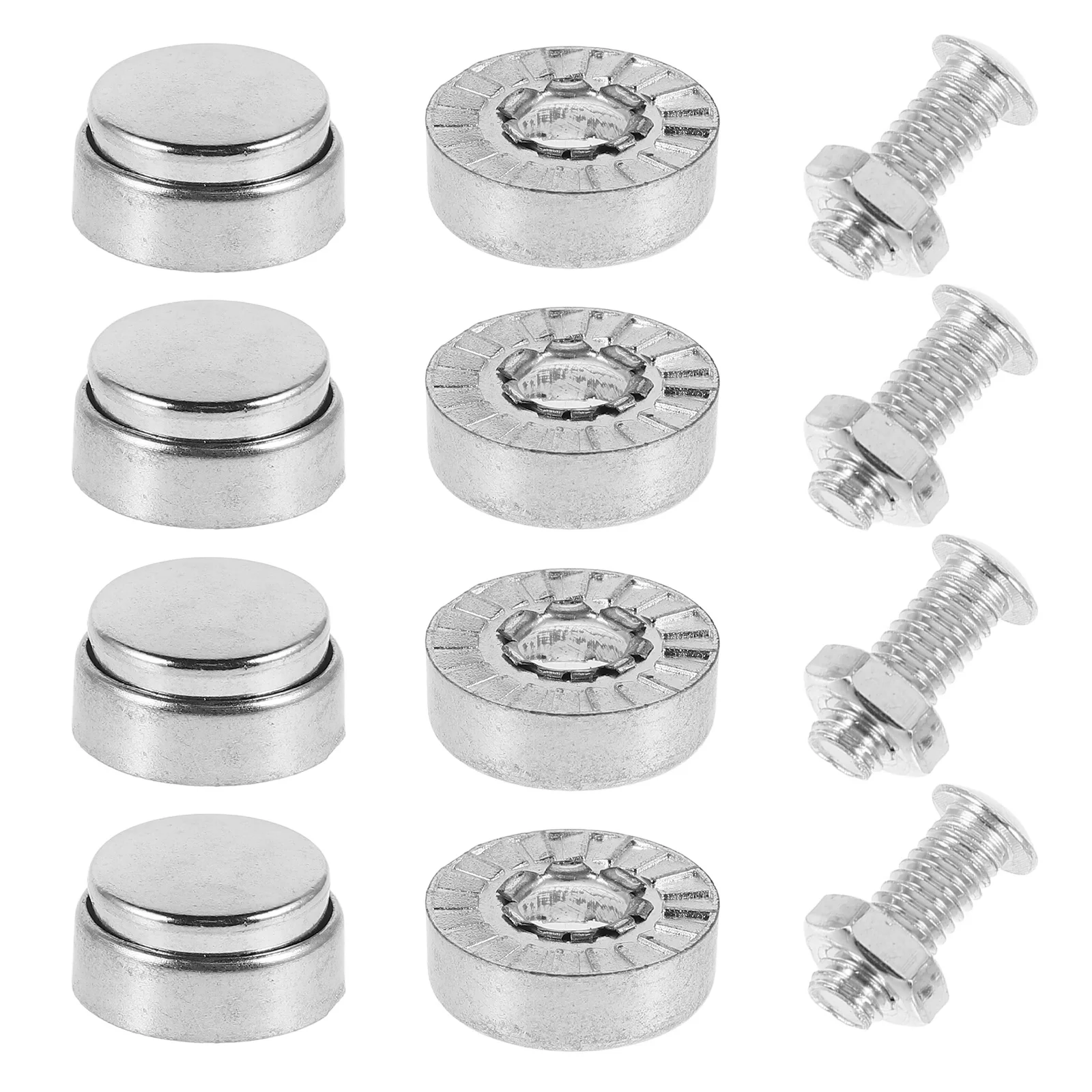 

1 set License Plate Frame Screws Anti Theft Stainless Steel Mounting Bolts Car Plate Decorative Kit security hardware license