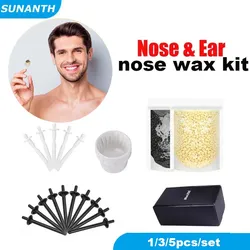 1/3/5Set 50g Nose Ear Hair Removal Wax Kit Painless & Easy Mens and Women Nasal Waxing Lightweight Portable Hair Removel Tools