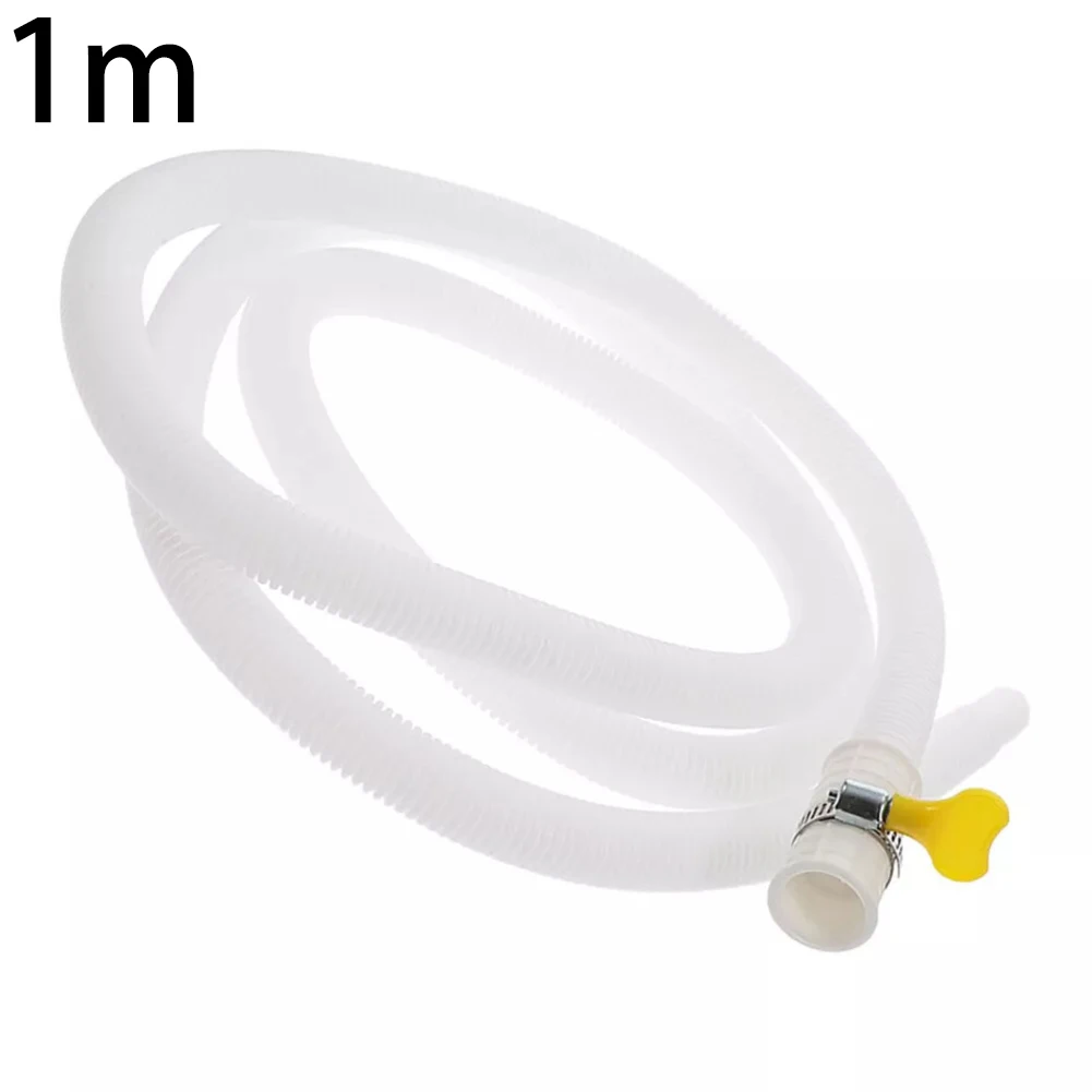 

1m Air Conditioner Drain Hose Flexible Leak-proof AC Drain Pipe Replacement With Pipe Clamp