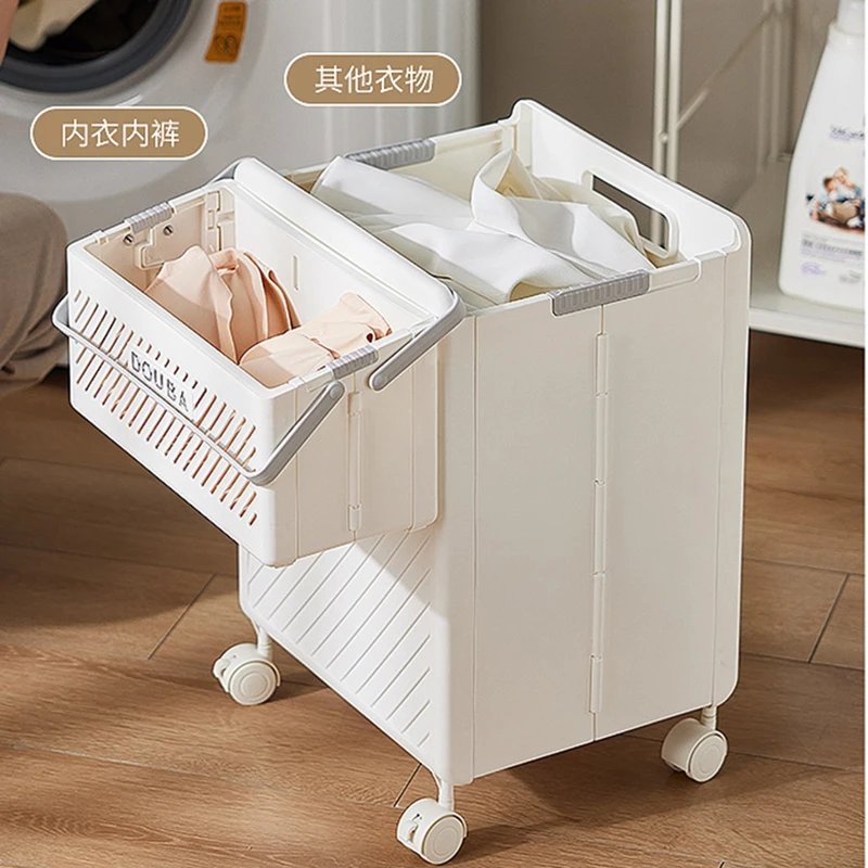 Multi-function Foldable Large Capacity Laundry Basket Portable Sundries Storage Basket Combination Organizer For Dirty Clothes