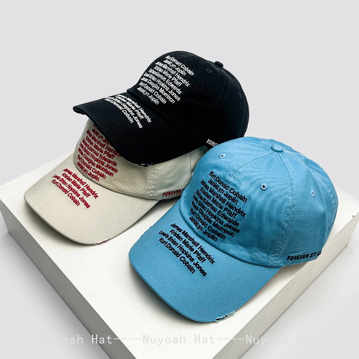 Korean Letter Embroidery Baseball Cap Unisex Retro Sunshade Peaked Caps Fashionable Outdoor Simple Ins Design for Men And Women