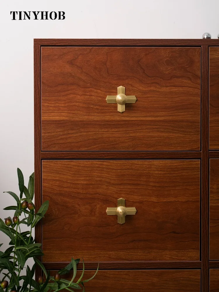 Tinyhob PVD золотая латунная мебель, маленькие ручки для шкафа, кухонного шкафа, выдвижных ящиков, домашний декор/сделай сам, креативная ручка для спальни