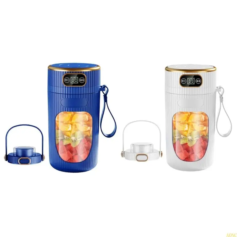 

A0NC Efficient Portable Juicer Cup with 2600mAh Battery LED Digital Display Juice Maker for Students and Busy Professionals