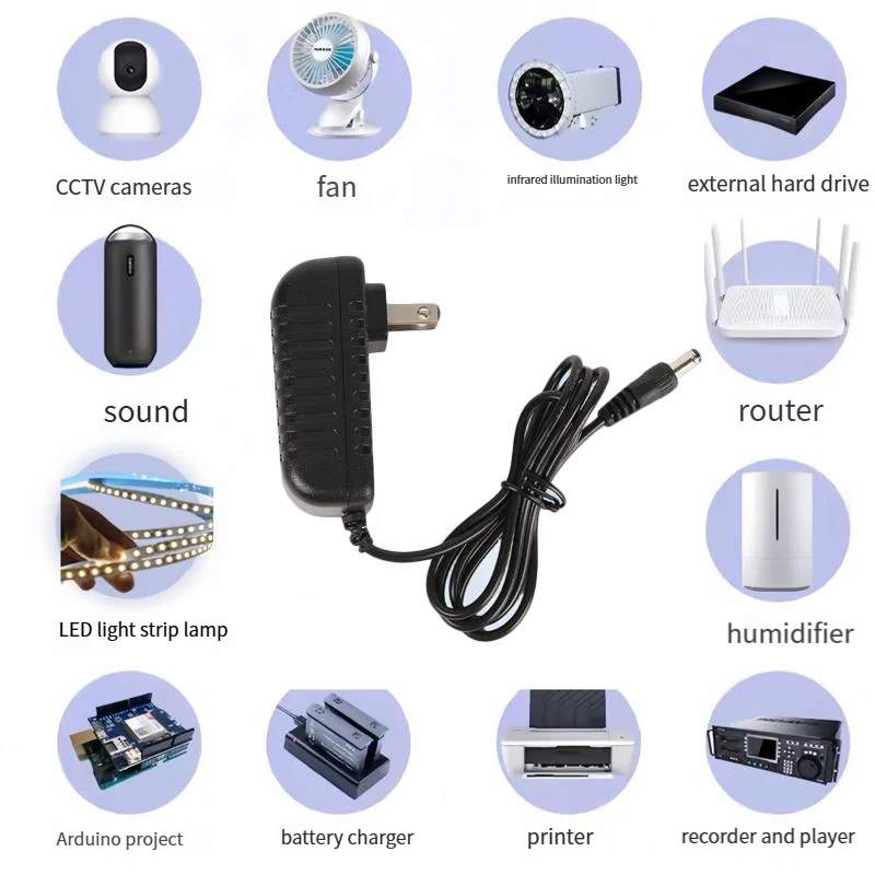 12V2A 24W EU US Plug Driver Adapter AC110V 220V to DC 12V 2A 5.5*2.5mm LED Power Supply For LED Strip Lights Transformer Adapter