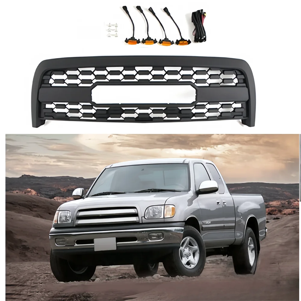 Auto Front Racing Grille Grills Fit For 2003 2004 2005 2006 Toyota Tundra Abs Grill Front Bumper Auto Accessories