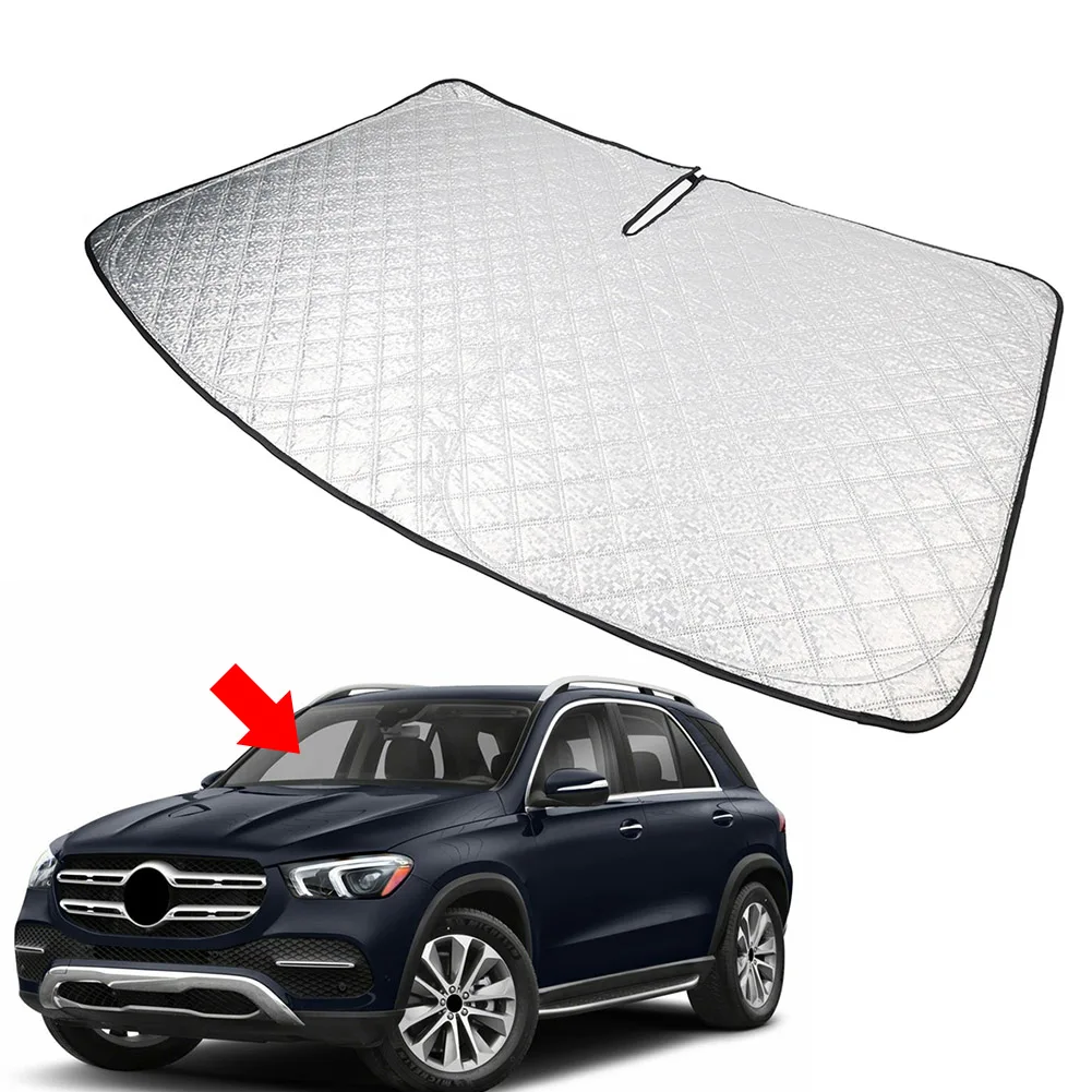 Foldable Sunshade Cover Car Windshield Sun Shade Visor Protector For Mercedes Benz GLE 350 450 2012-2019
