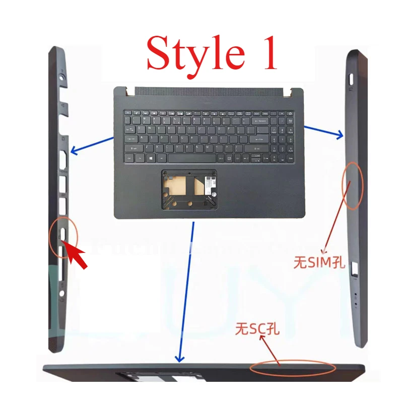 For P215-52 N19Q8 Laptop Palm Pad Keyboard/Host Cover/US Keyboard