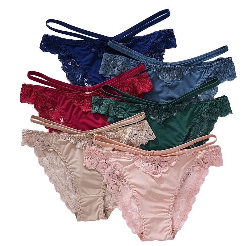 M-XL sexy Frauen Spitze Unterwäsche 100% Baumwolle binden Dessous für weibliche Slips Höschen