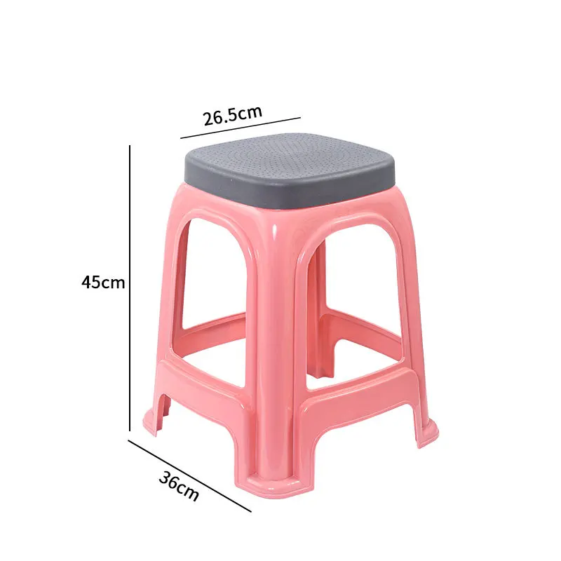 D14 Plastic stool household plastic bench high stool stackable plastic chair plastic