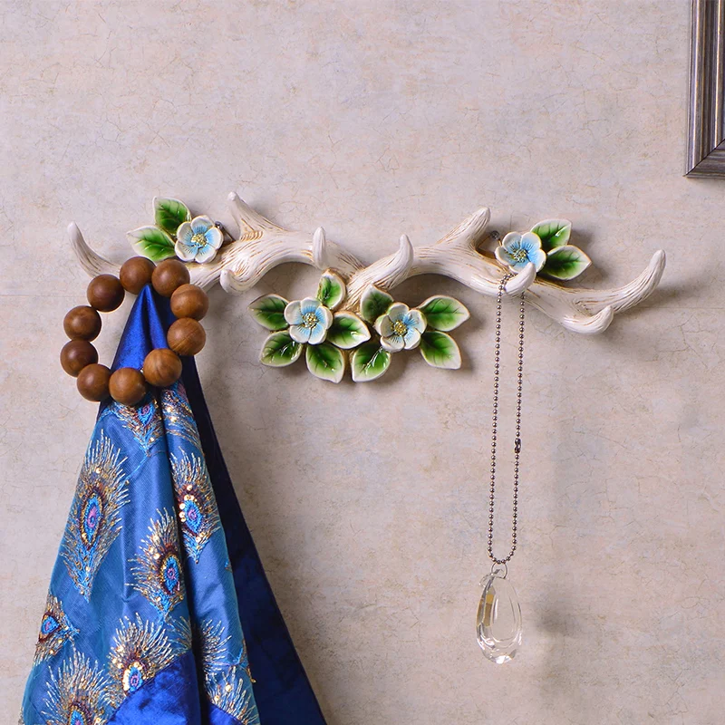 خطافات جدارية على شكل قرن الوعل، رف معطف إبداعي، شماعات مفاتيح عتيقة لمتاجر ملابس غرفة النوم، منظم ريفي مثبت على الحائط #3