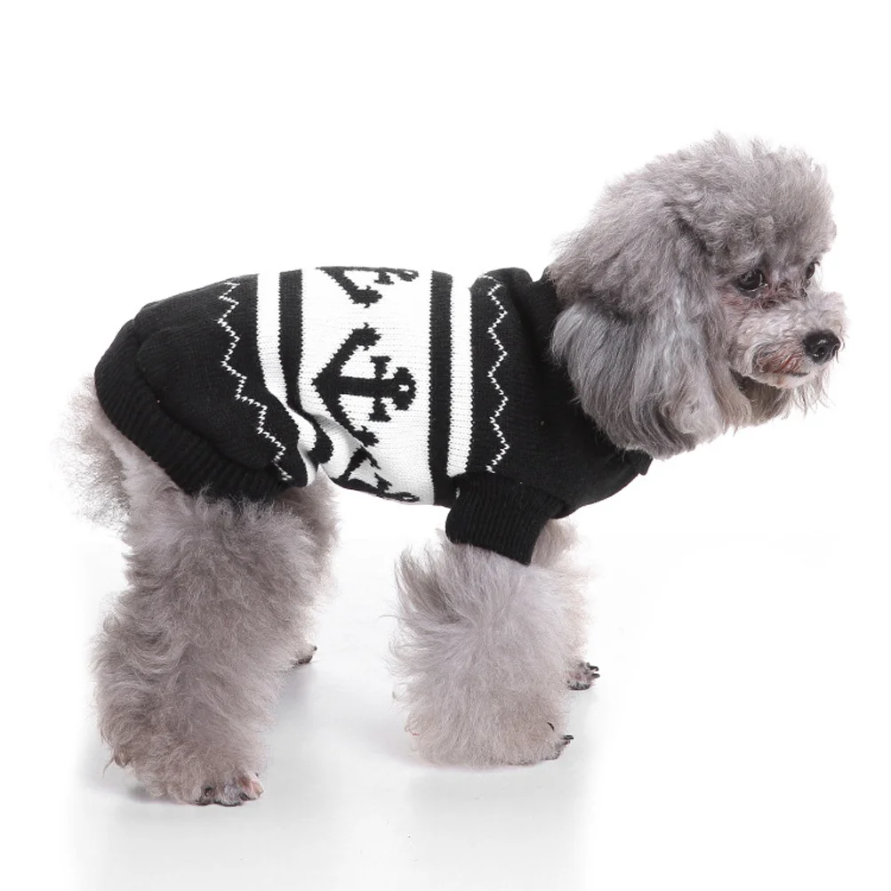 

Pet Dog Sweater Trendy Christmas Pattern Knitted Dog Winter Clothes Thermal Pet Garment Great for Photos Gifts and Daily